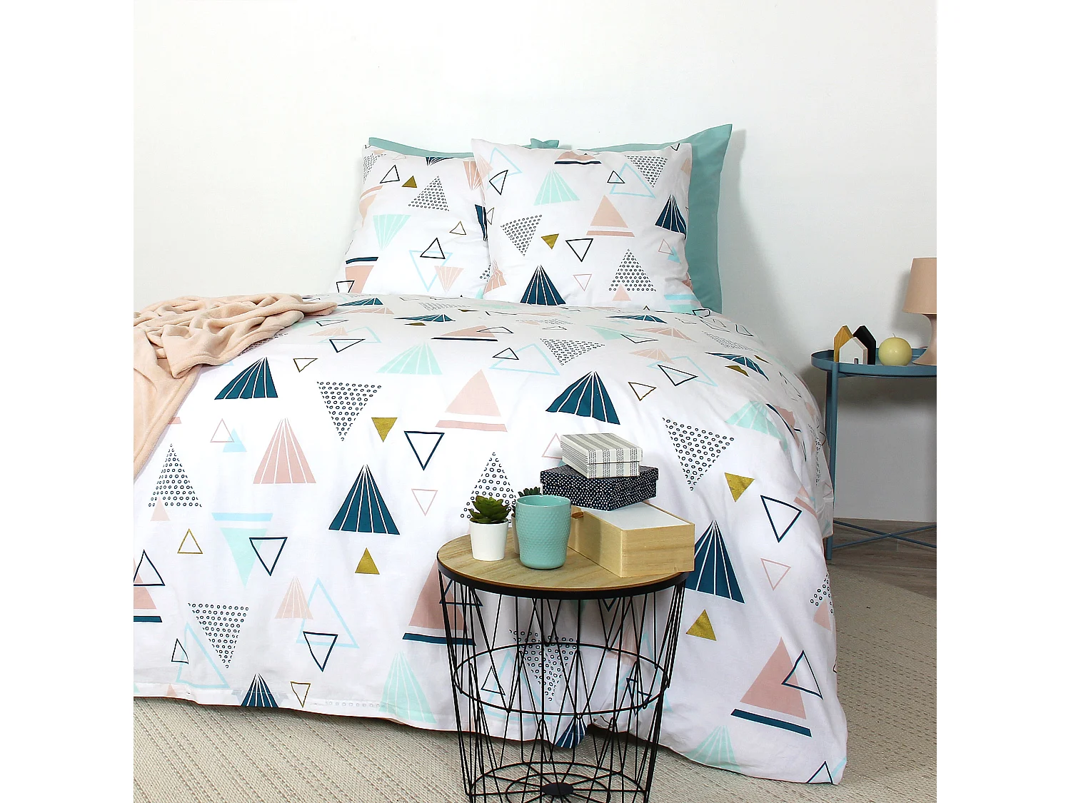 Parure de lit 260x240 cm coton IZI Multicolore