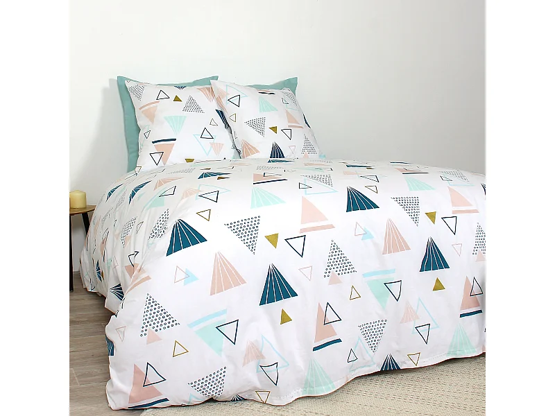 Parure de lit 260x240 cm coton IZI Multicolore
