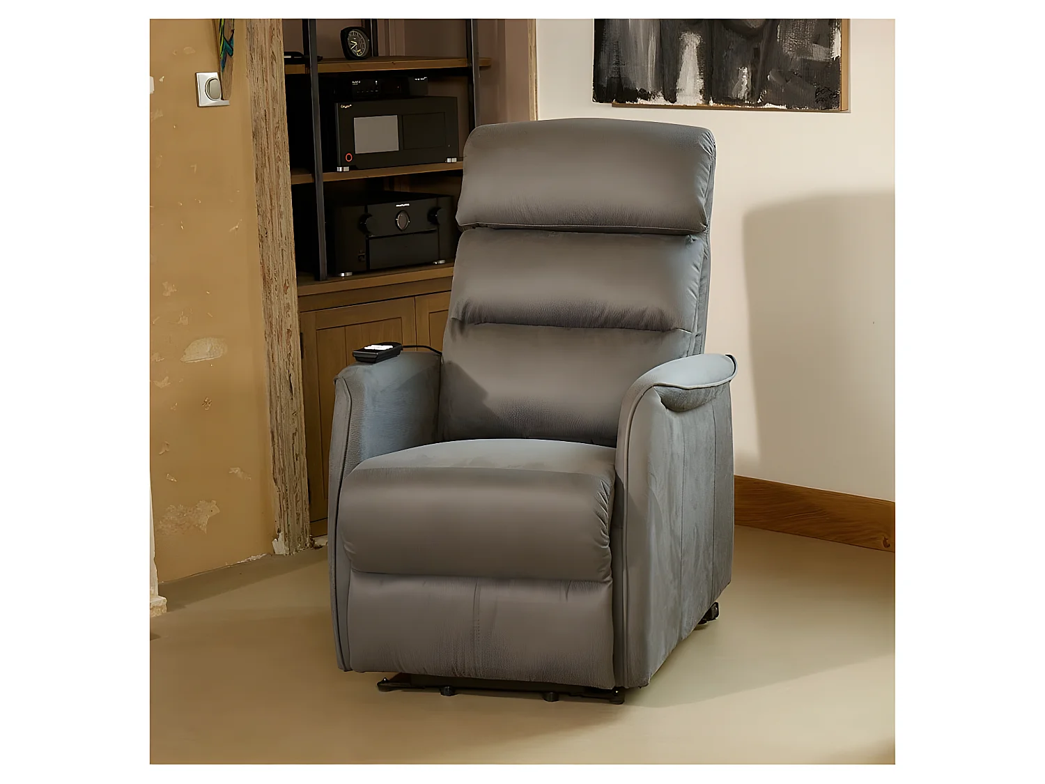 Fauteuil Relax Releveur électrique Gris - SOFTY