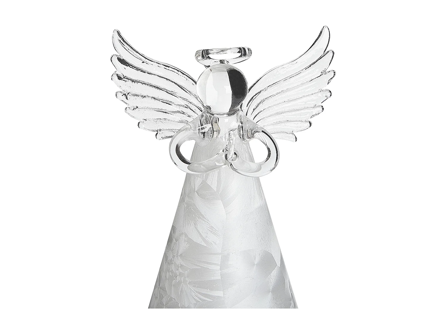 Zestaw 3 figurek LED aniołów biały KITTILA