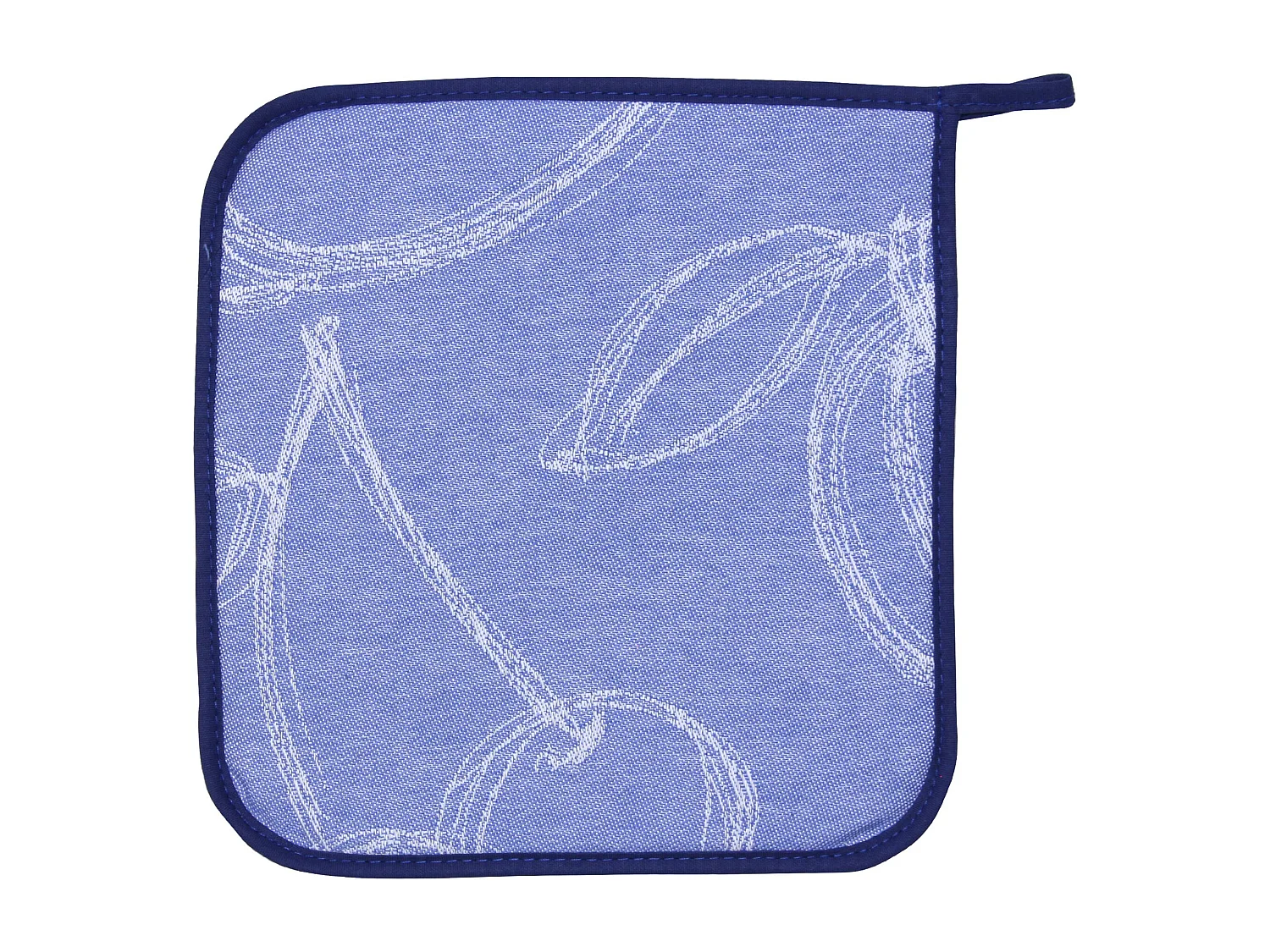 Manique de cuisine 20x20 cm matelassée coton LINE Bleu