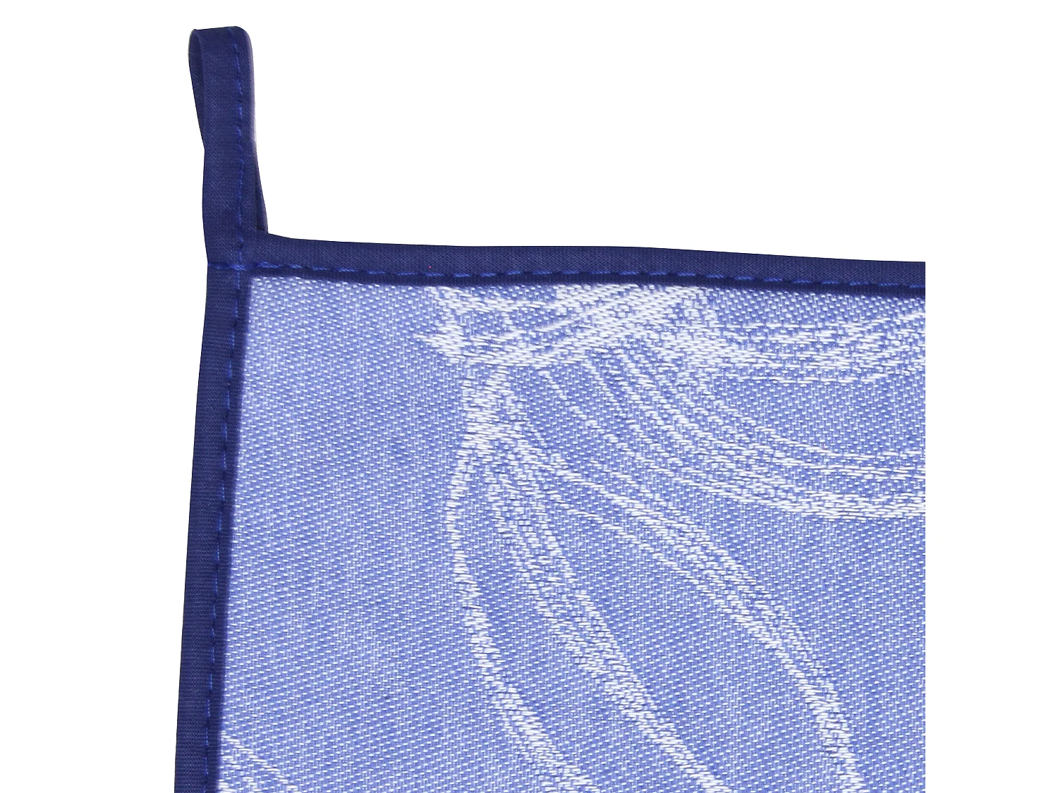 Manique de cuisine 20x20 cm matelassée coton LINE Bleu