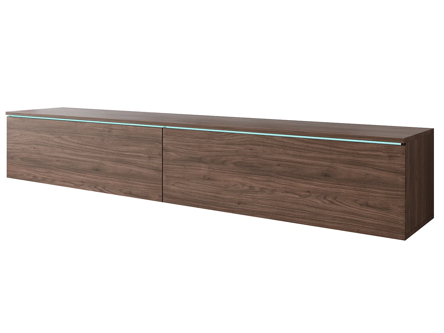 TV-Lowboard DONNA 180 Farbe Willa Nussbaum mit LED-Beleuchtung