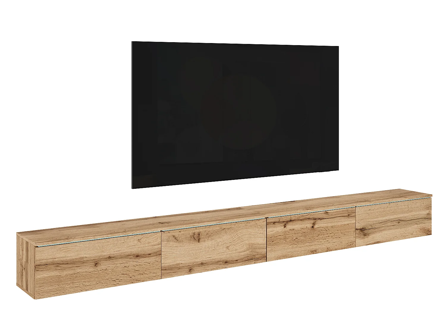 TV-meubel DONNA 300 kleur wotan eiken met LED