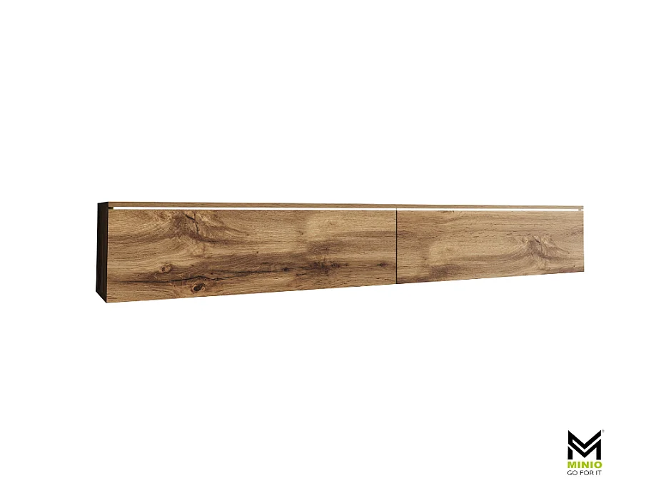 TV-Lowboard DONNA 180 Farbe Wotan Eiche mit LED-Beleuchtung