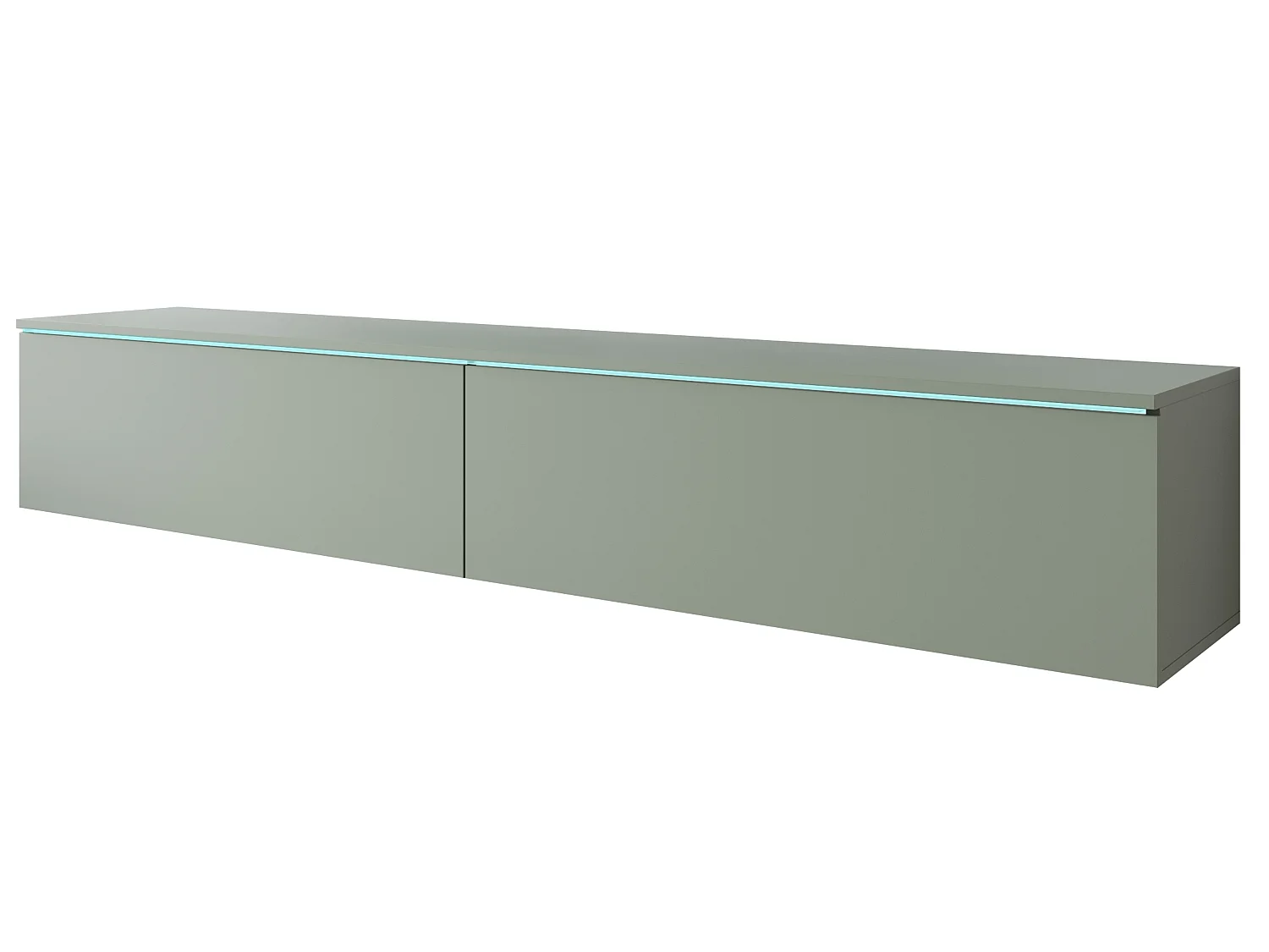 TV-Lowboard DONNA 180 Farbe Nebelgrün mit LED