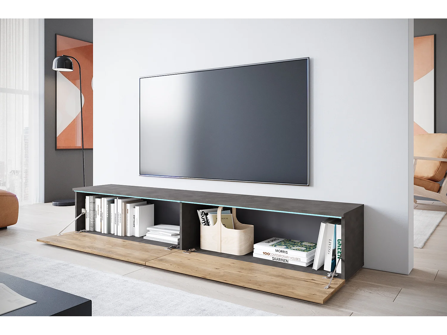 Mobile TV DONNA 180 color matera / marrone di Breslavia