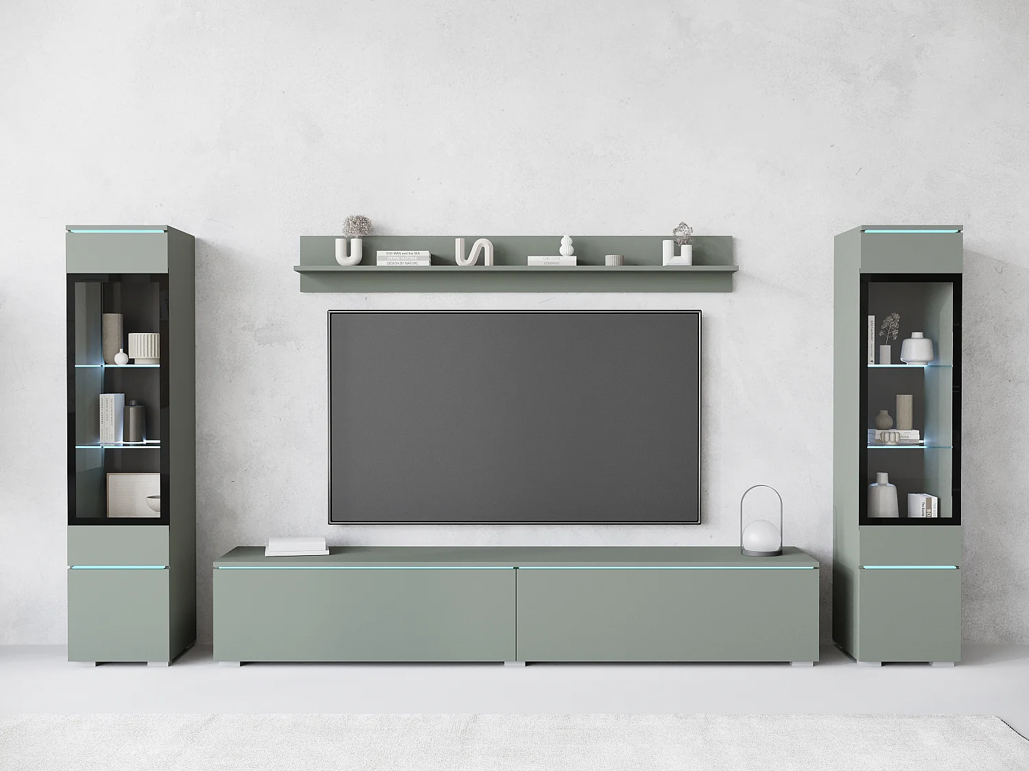 VEVE 2 Wandschrank in Nebelgrün