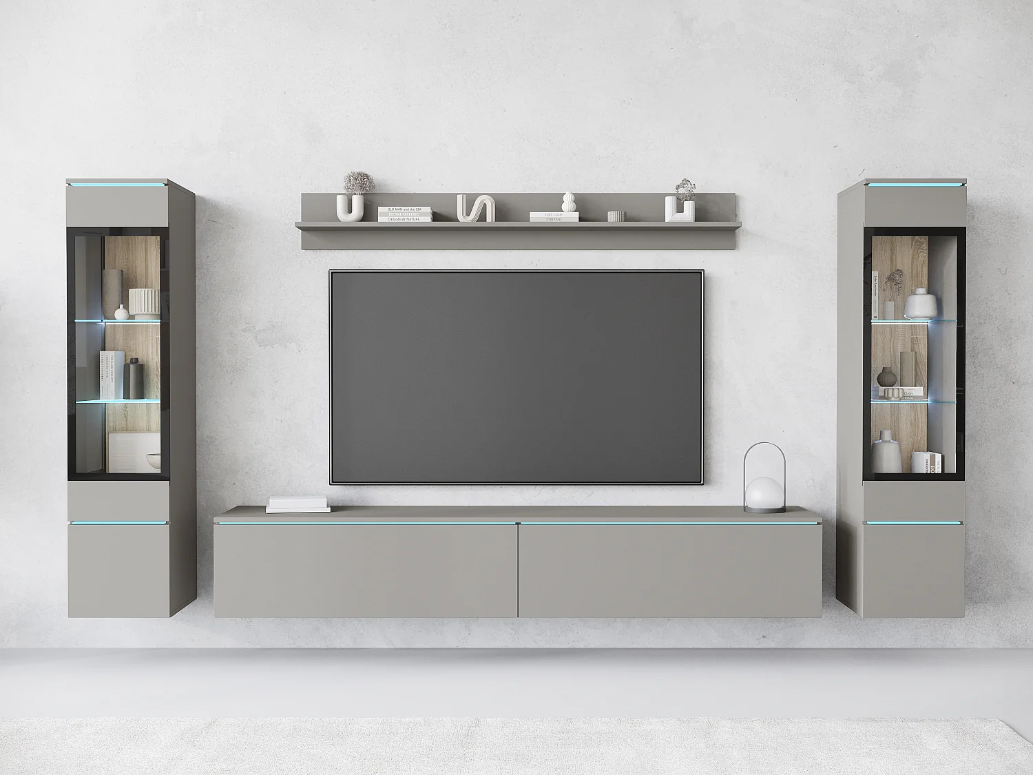 VEVE 2 Wandschrank in Palladgrau