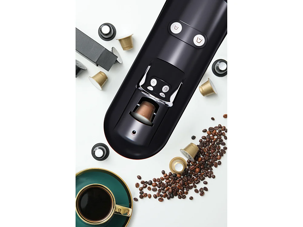 Machine a café a capsules - ARTHUR MARTIN - AMN230N - Expresso & Lungo - 1400 W - Noir