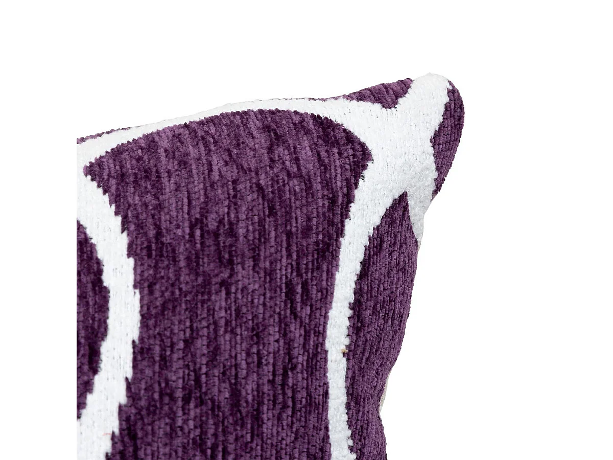 Housse de Coussin Chenille "Jeni" 30x50cm Violet