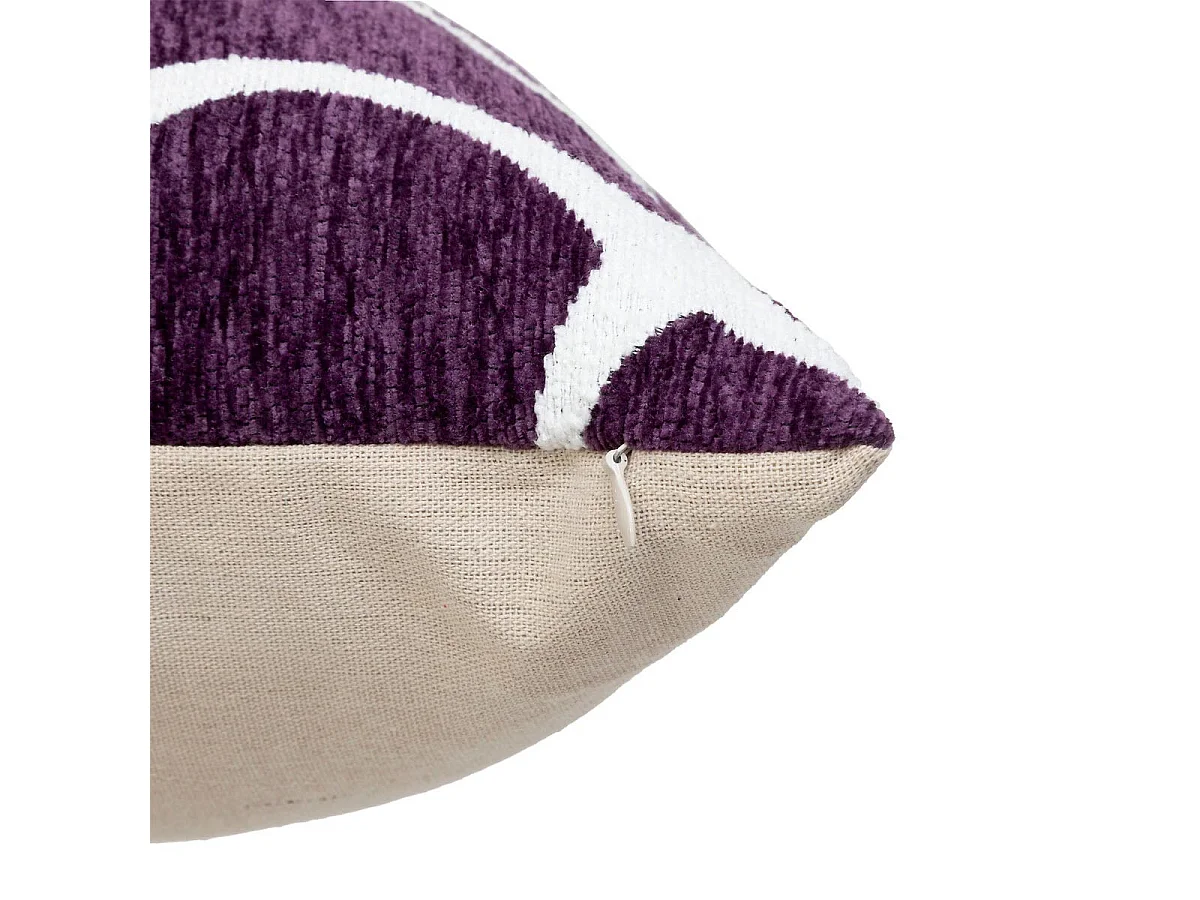 Housse de Coussin Chenille "Jeni" 30x50cm Violet