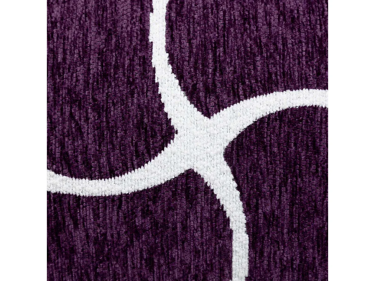 Housse de Coussin Chenille "Jeni" 30x50cm Violet