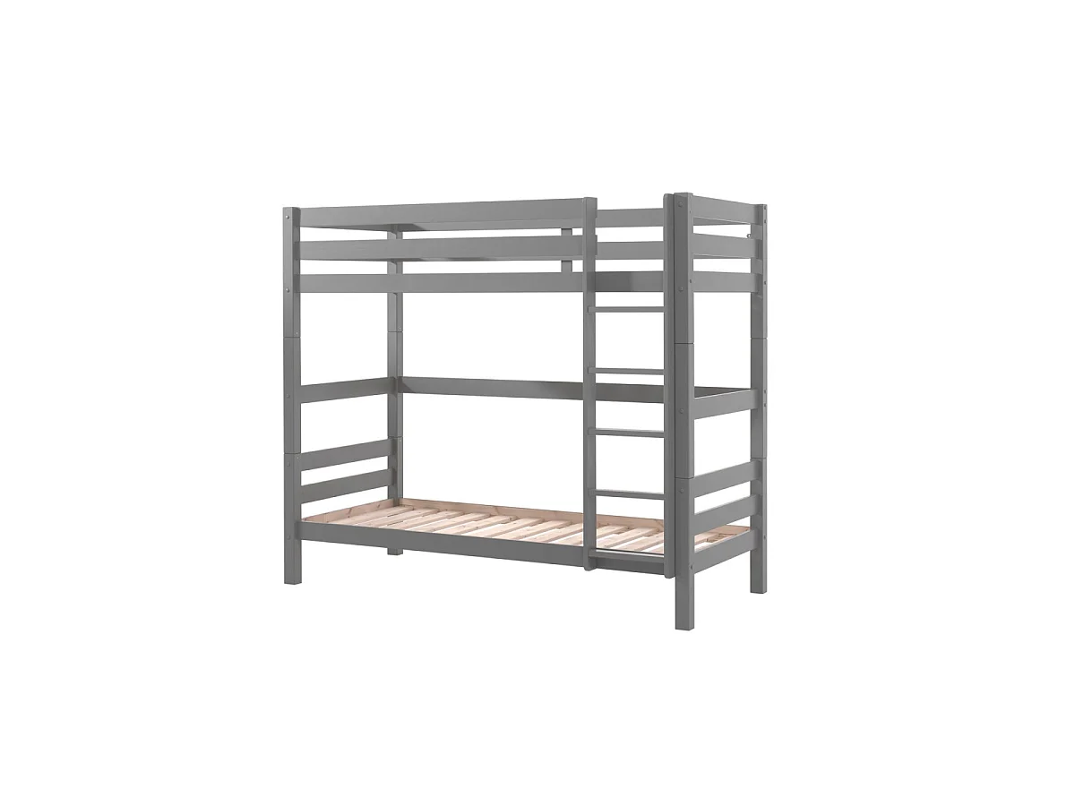 Pack - Lit Superposé Enfant & Tiroir "Pino III" Gris