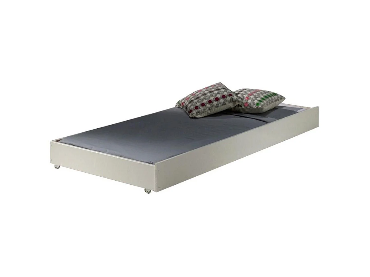 Pack - Lit Superposé Enfant & Tiroir "Pino" 161cm Blanc