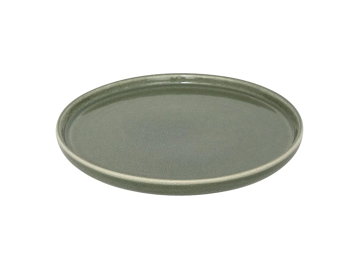 Lot de 6 Assiettes à Dessert "Terre Inconnue" 21cm Kaki