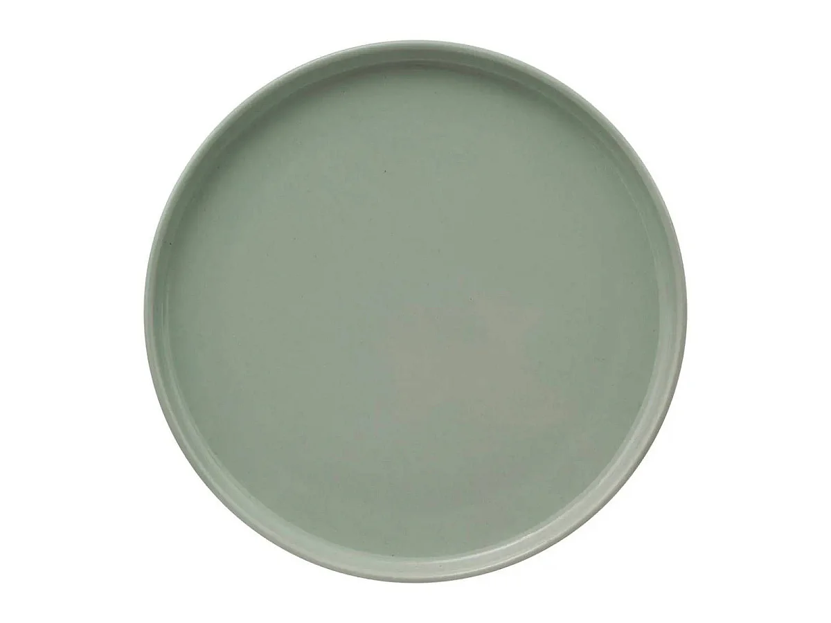 Lot de 6 Assiettes Plates "Marie" 26cm Vert Clair