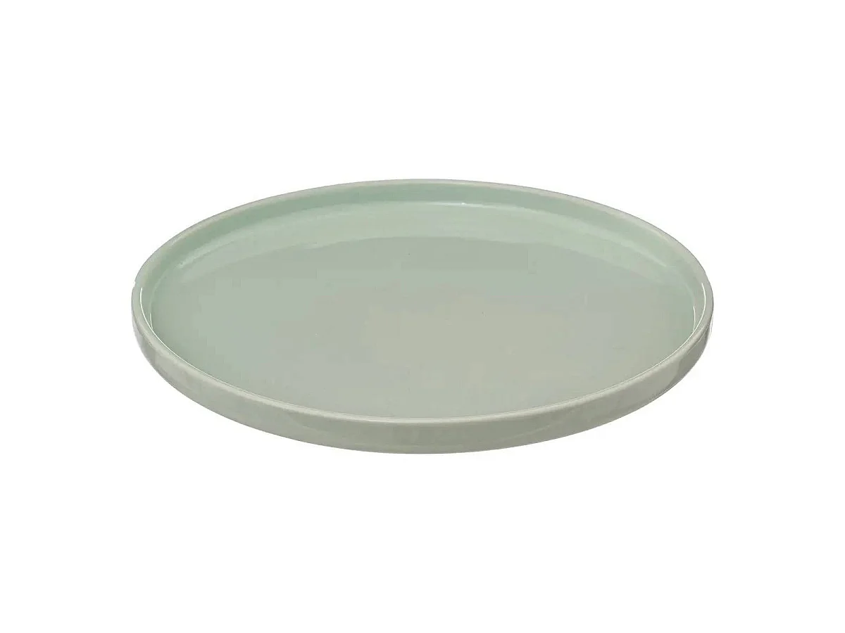 Lot de 6 Assiettes Plates "Marie" 26cm Vert Clair