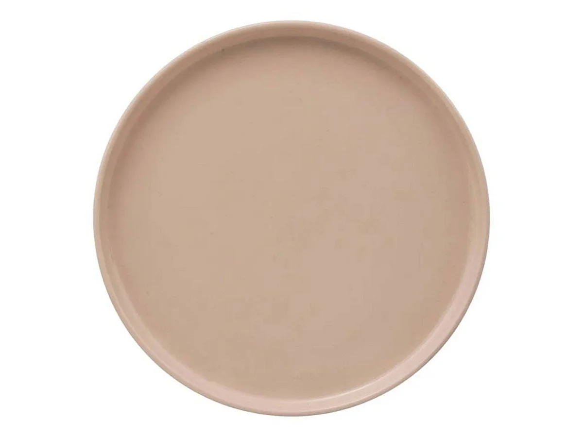 Lot de 6 Assiettes Plates "Marie" 26cm Nude