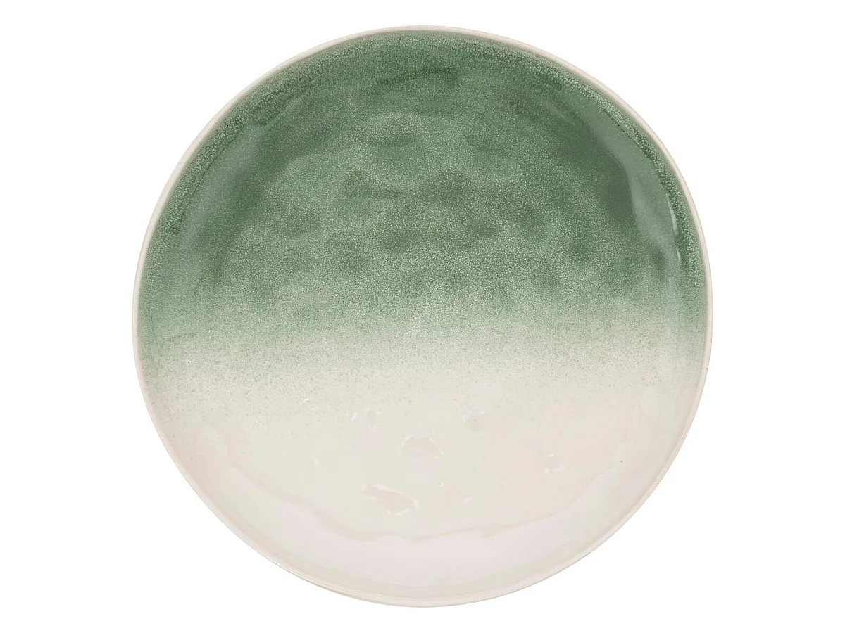 Lot de 6 Assiettes Plates "Mala" 27cm Vert