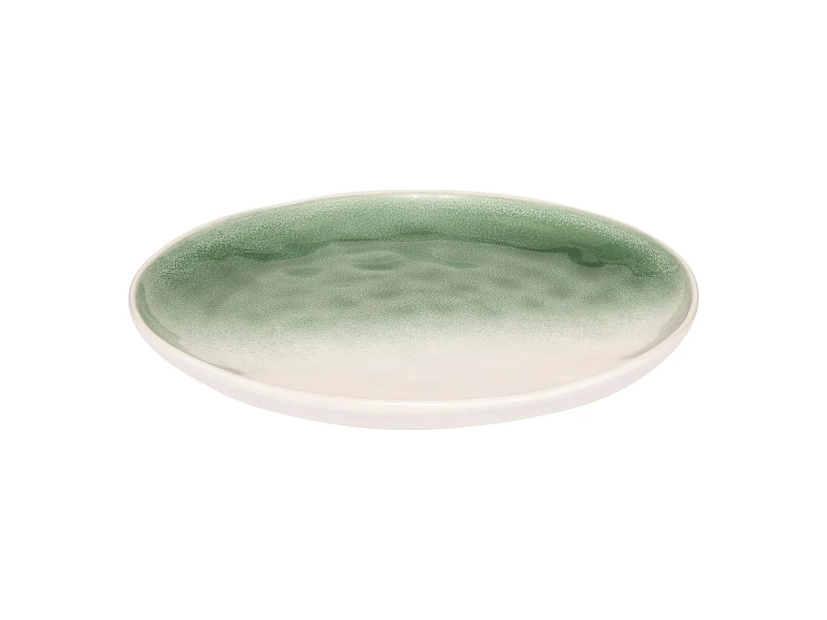 Lot de 6 Assiettes Plates "Mala" 27cm Vert