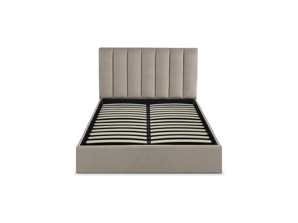 Pack Lit Coffre & Matelas "Dream & Goodream" 140x190cm Taupe