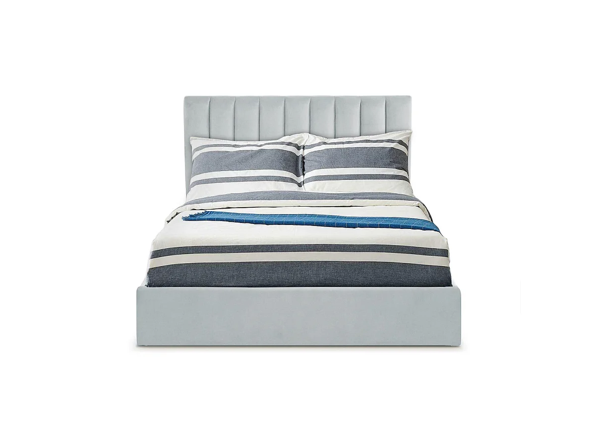 Pack Lit Coffre & Matelas "Dream & Goodream" 160x200cm Argent