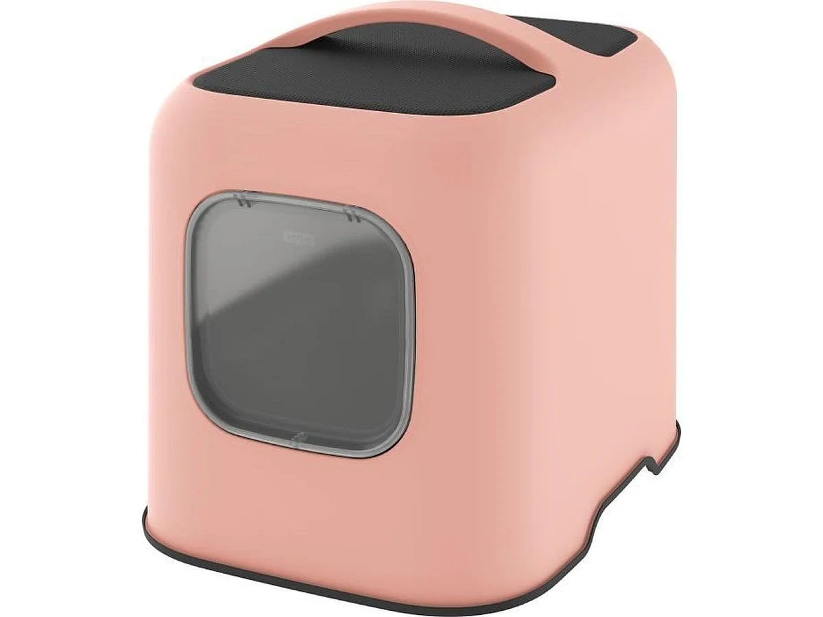 Maison de toilette fermée ROTHO My Pet pour chat, rose, 57 x 39 x 40 cm