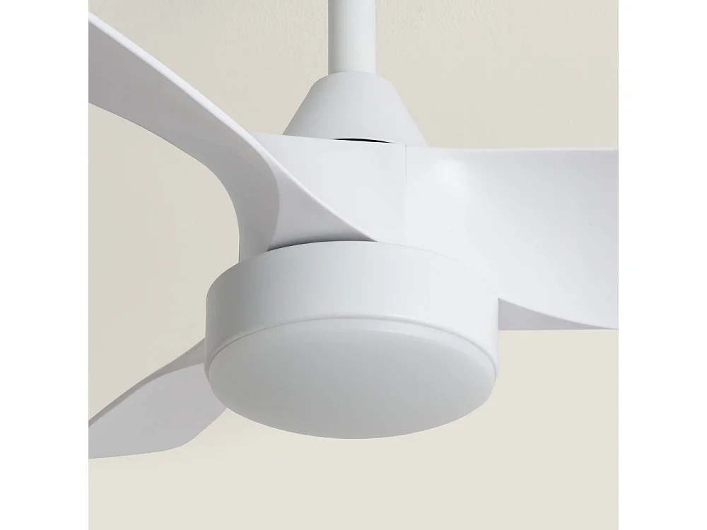 Erol - Ventilateur de plafond silencieux avec éclairage LED intégré - Blanc