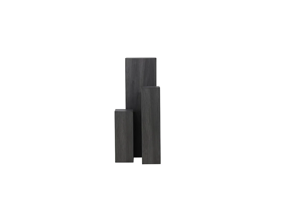 Lot de 3 Sellettes "Ramsvik" 130cm Noir