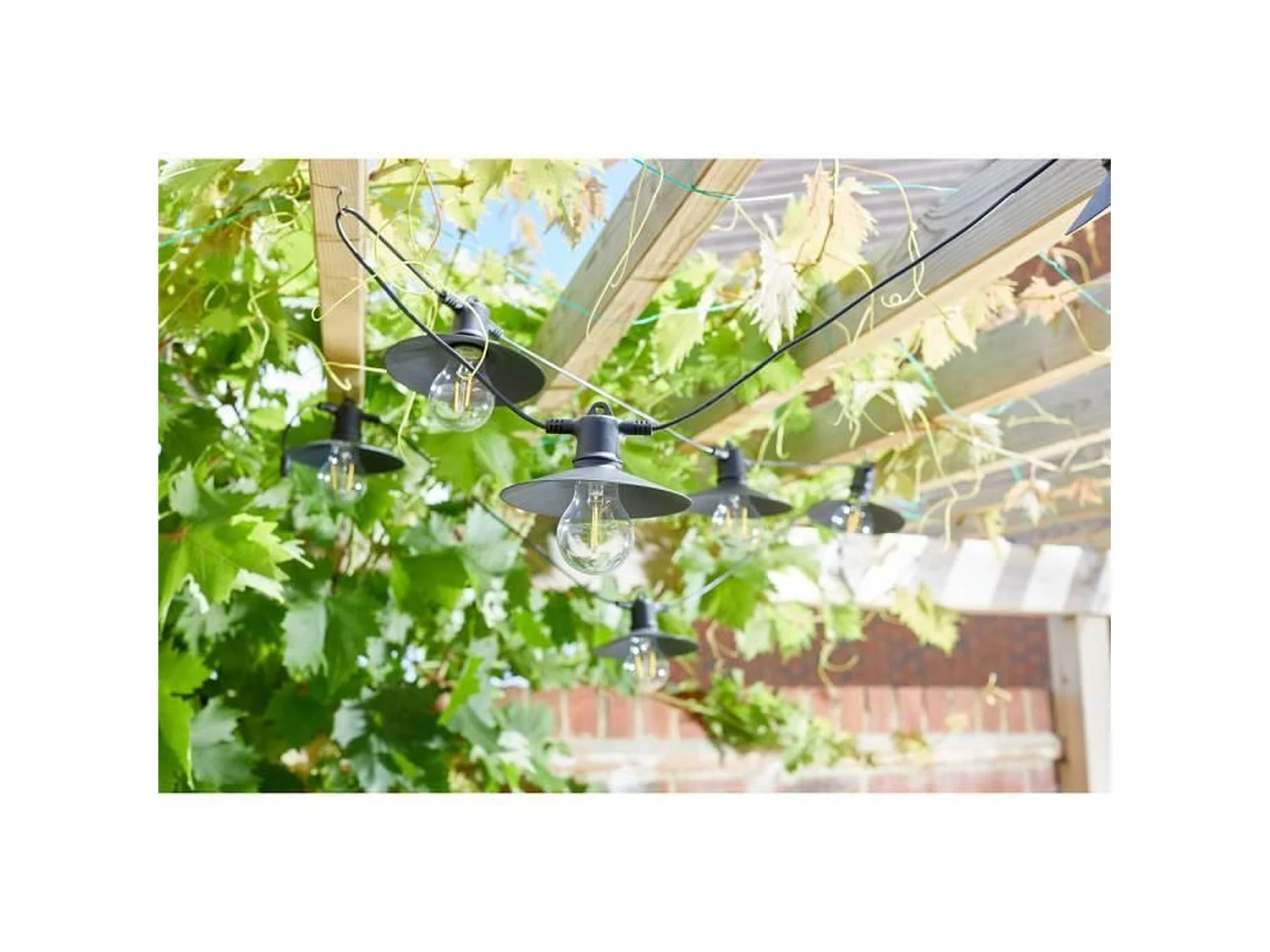 Guirnalda solar Vivo 365 20L - SMART SOLAR - 8 bombillas LED blanco cálido - Tecnología 365 Solar