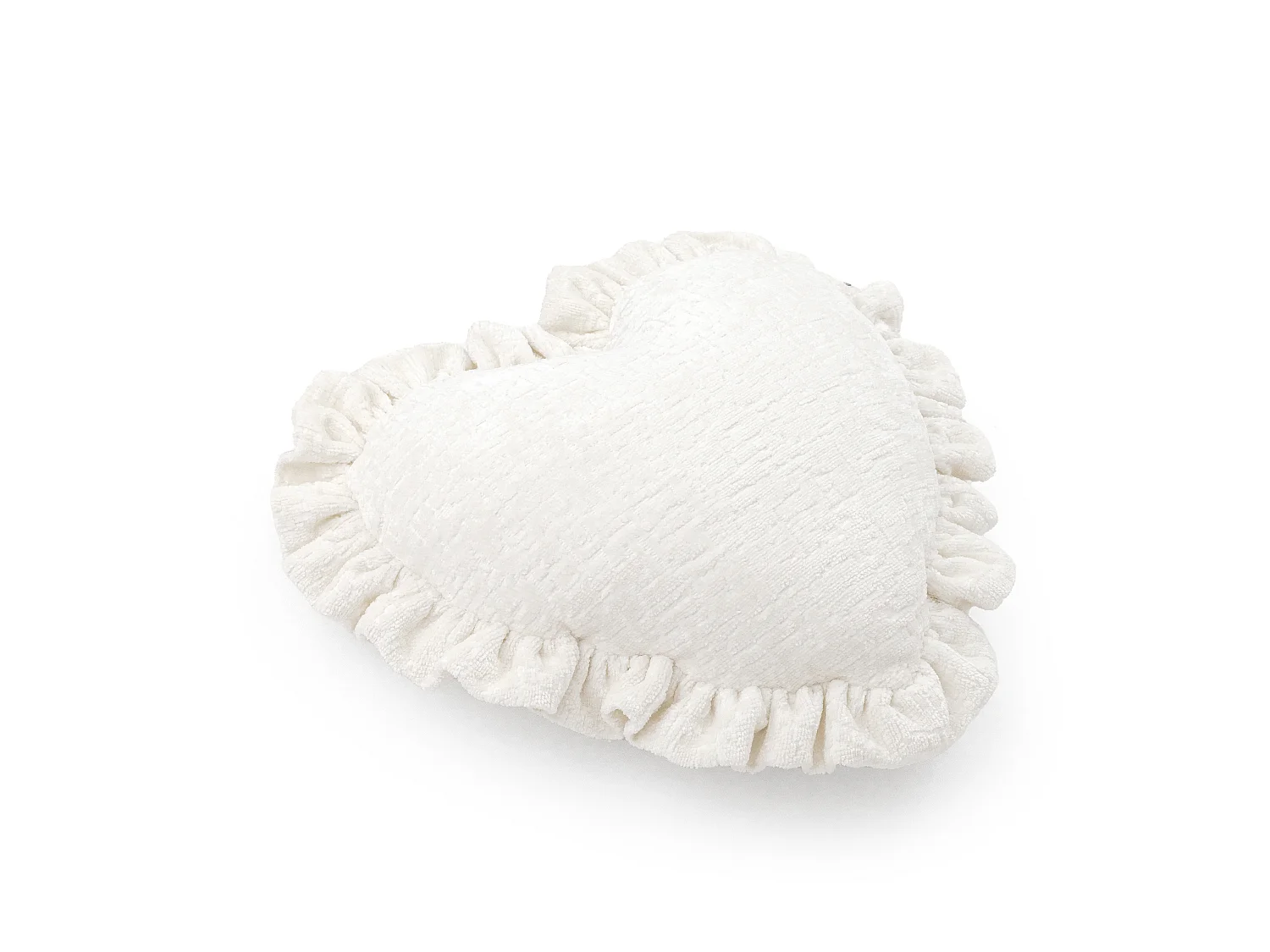 Coussin décoratif Sweetheart 50x42 cm Blanc Le cœur