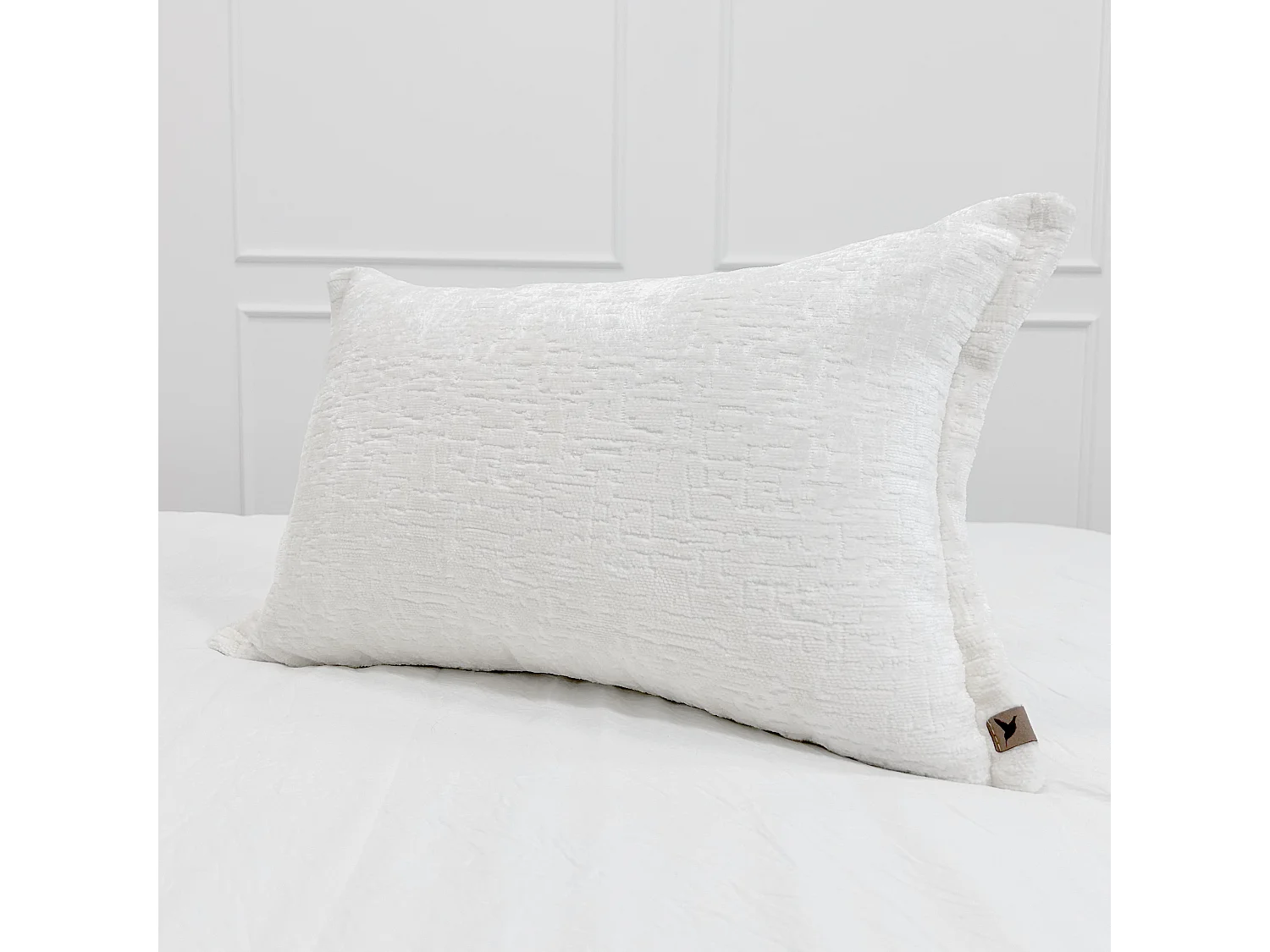 Lot de 2 coussins décoratifs Orchid 60x40 cm Blanc