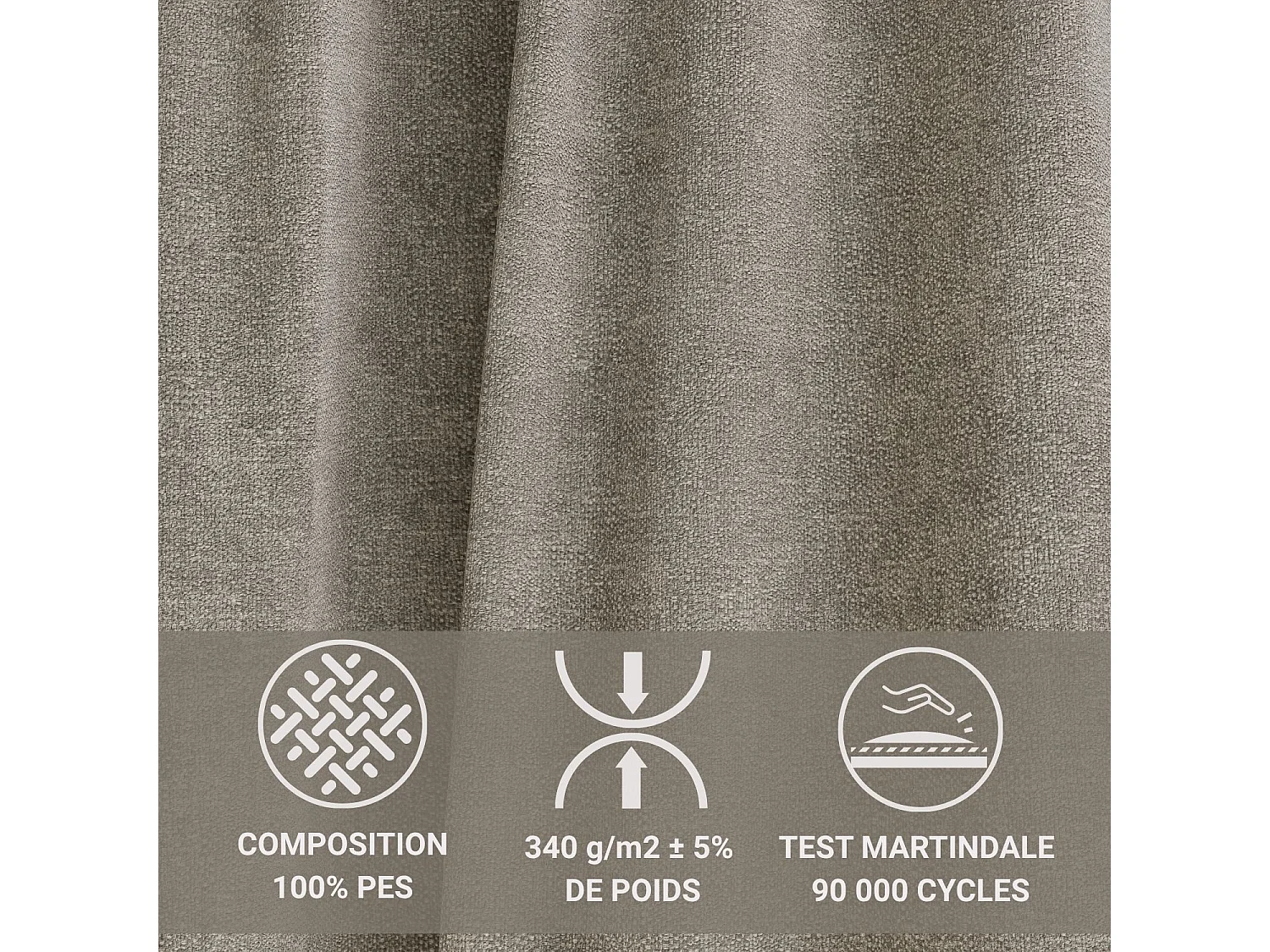 Boxspringbed met hoofdbord + matras + dekmatras - 140x200 cm - bruin - FATU