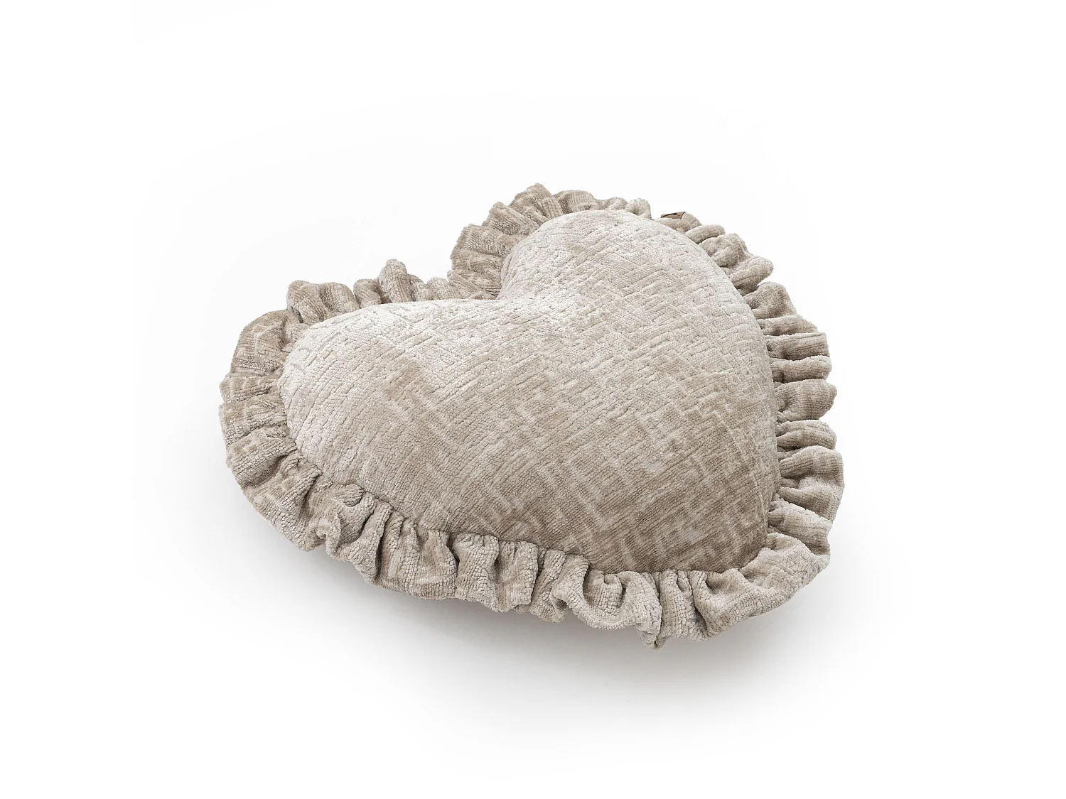 Coussin décoratif Sweetheart 50x42 cm Beige Le cœur
