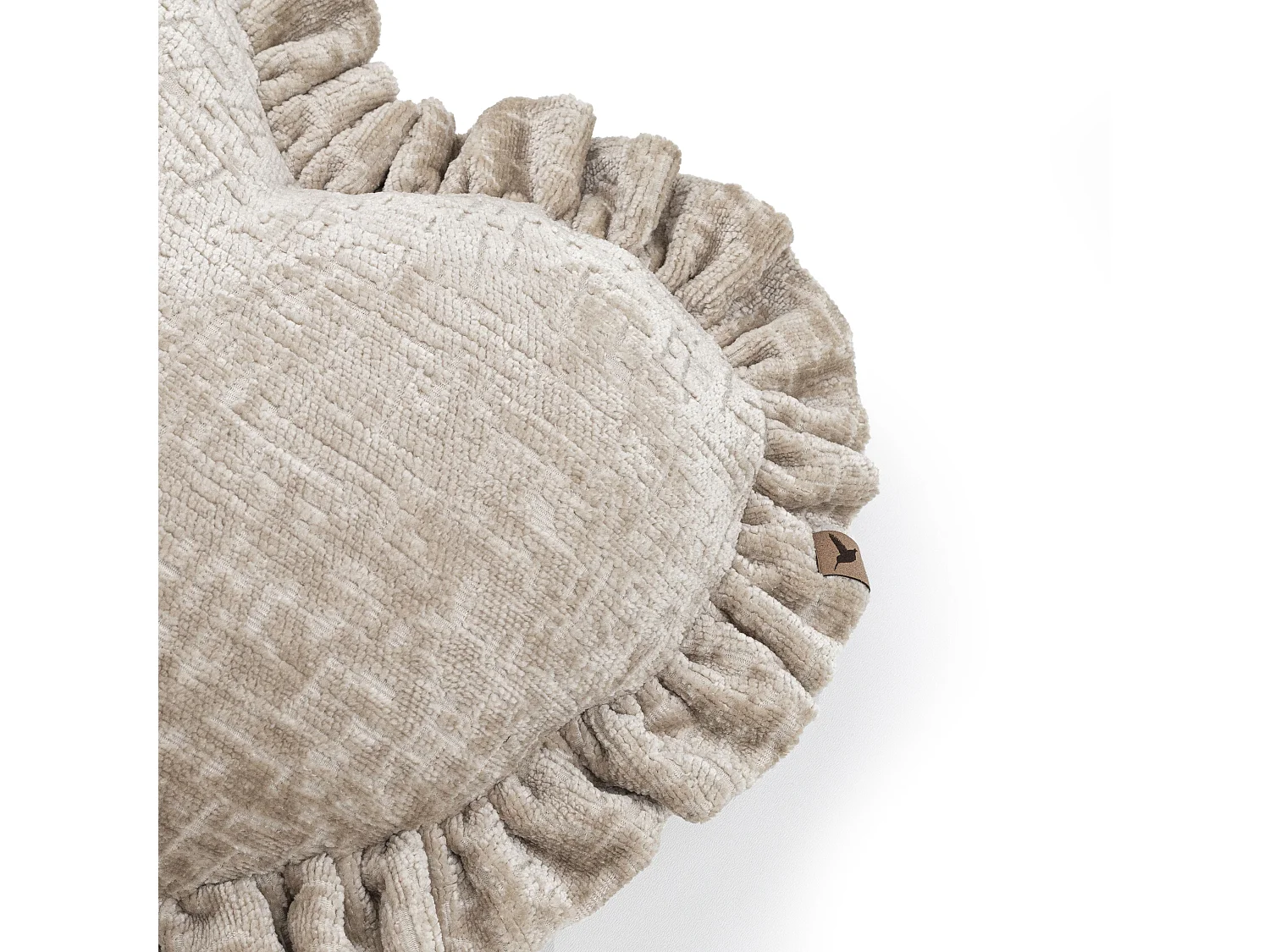 Coussin décoratif Sweetheart 50x42 cm Beige Le cœur