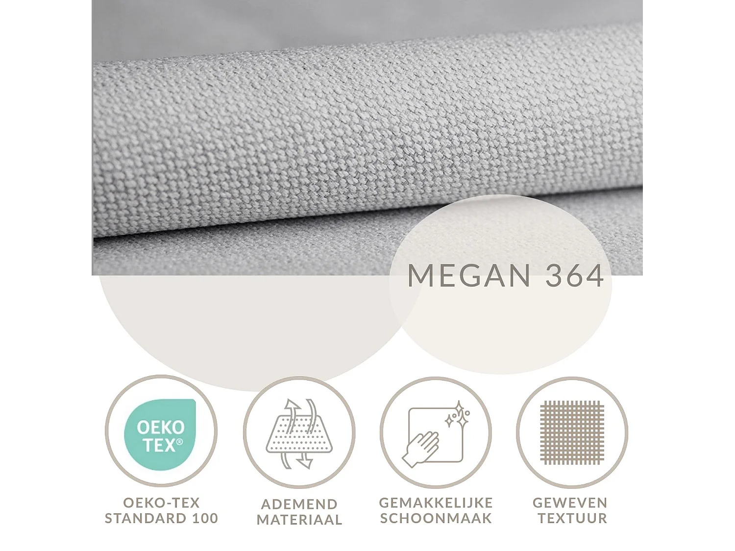 Set compleet bed met hoofdbord + opbergruimte + matrasse + dekmatrasse - 120 x 200 cm - Geweven stof - Lichtgrijs - MALLO
