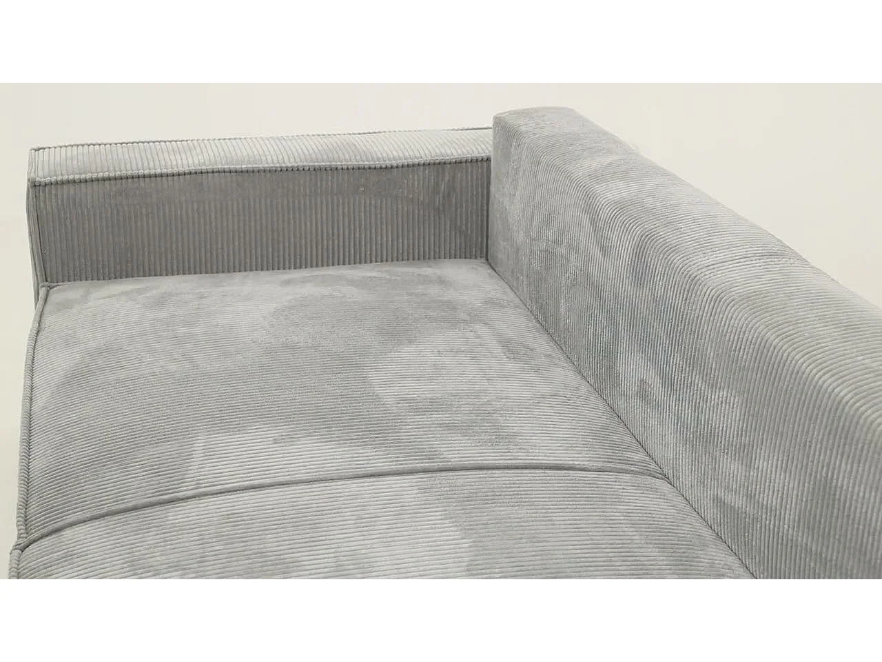 Canapé 3 places convertible en tissu chenille beige MILOS