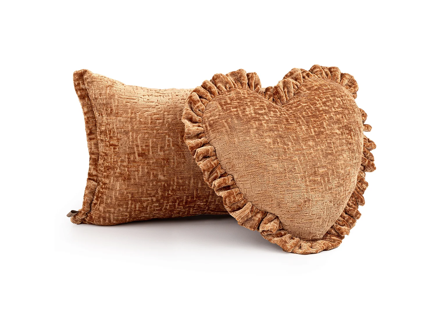 Coussin décoratif Sweetheart 50x42 cm Cuivre Le cœur