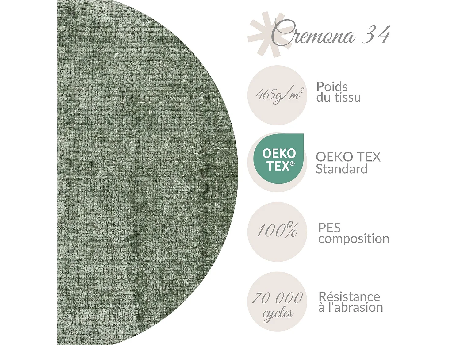 Coussin décoratif Keara 49x49 cm Gris