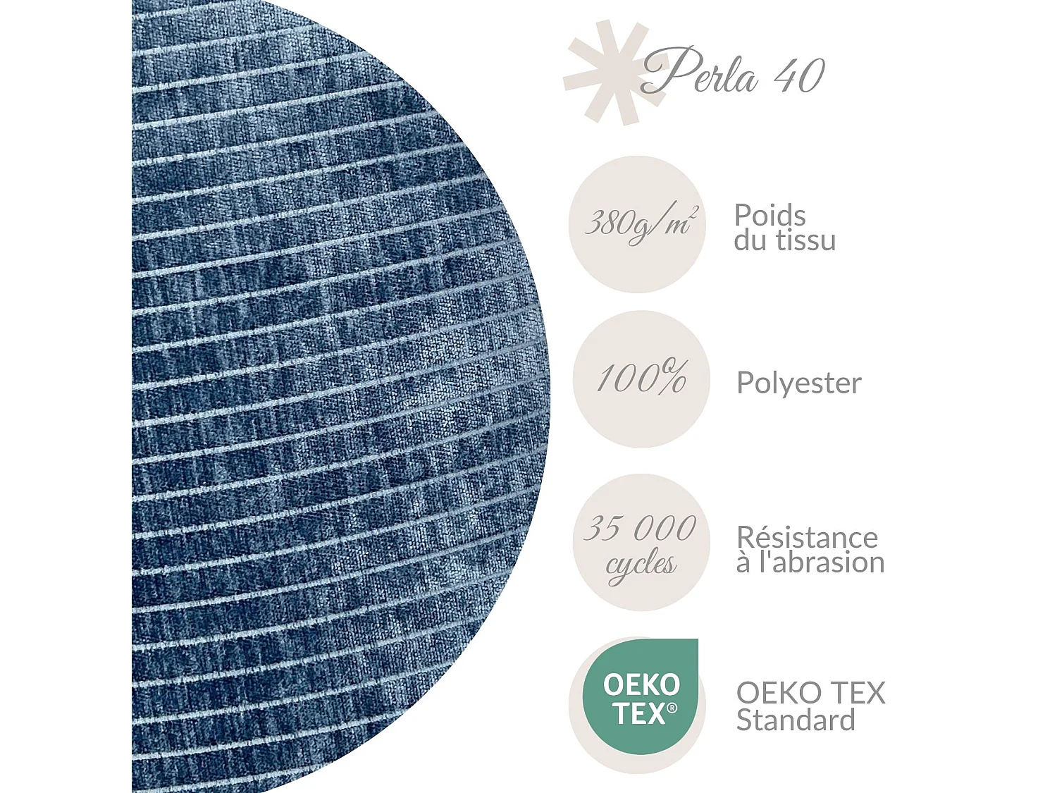 Lot de 2 coussins décoratifs Orchid 60x40 cm Bleu foncé