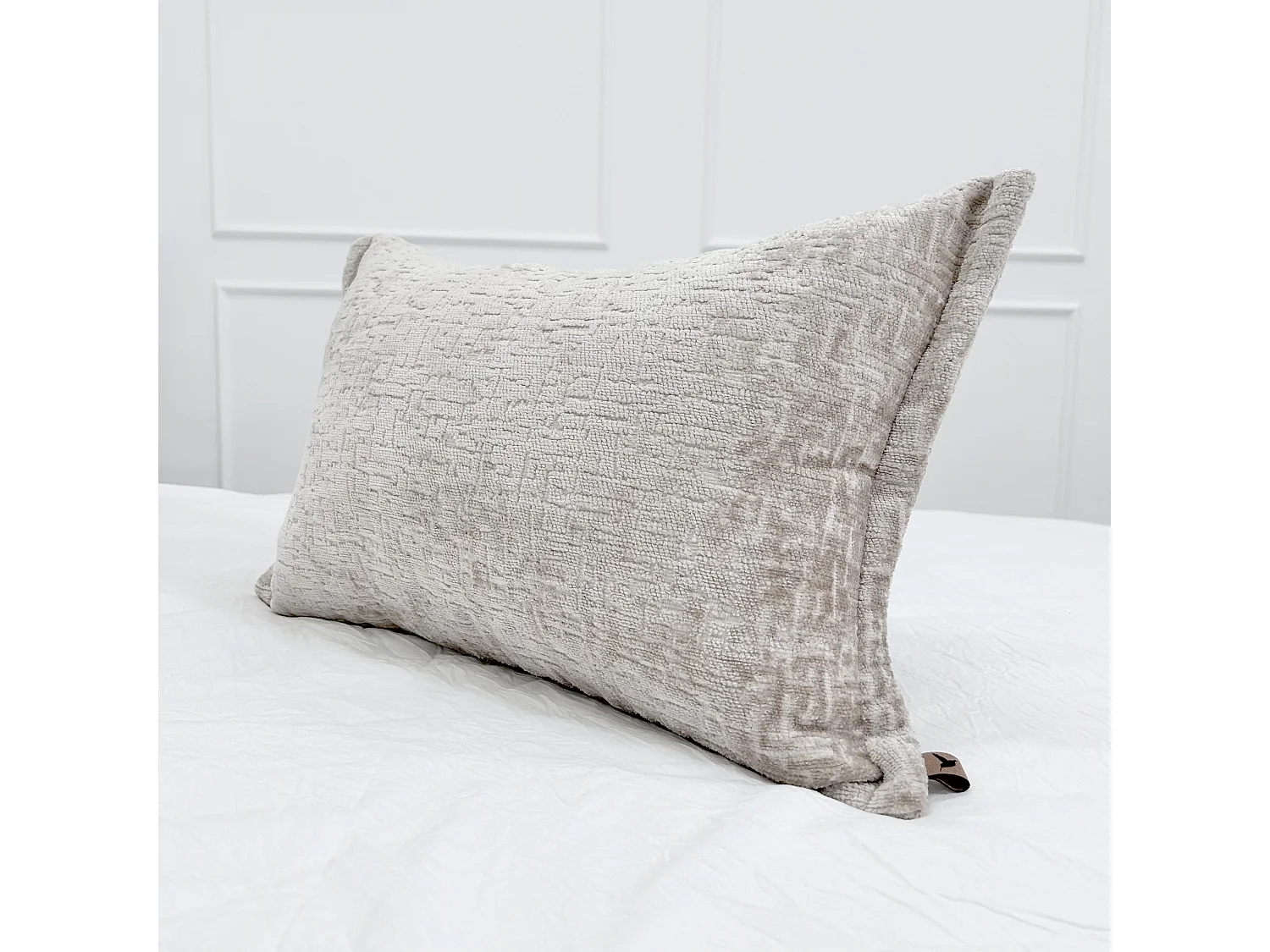 Lot de 2 coussins décoratifs Orchid 60x40 cm Beige