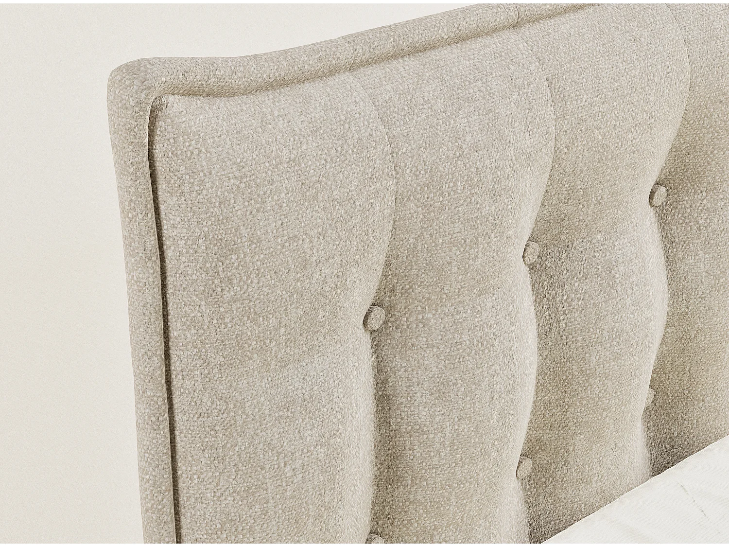 Boxspringbed met hoofdbord + matras + dekmatras - 180x200 cm - beige - FATU