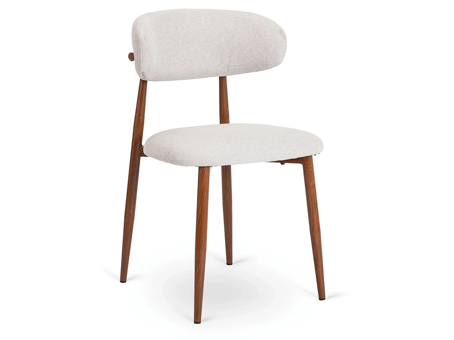 Dining Chair FLAVIO Walnut/Grey
