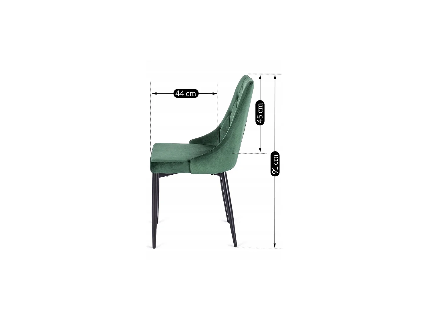 CORK Eetstoel Groene Velour