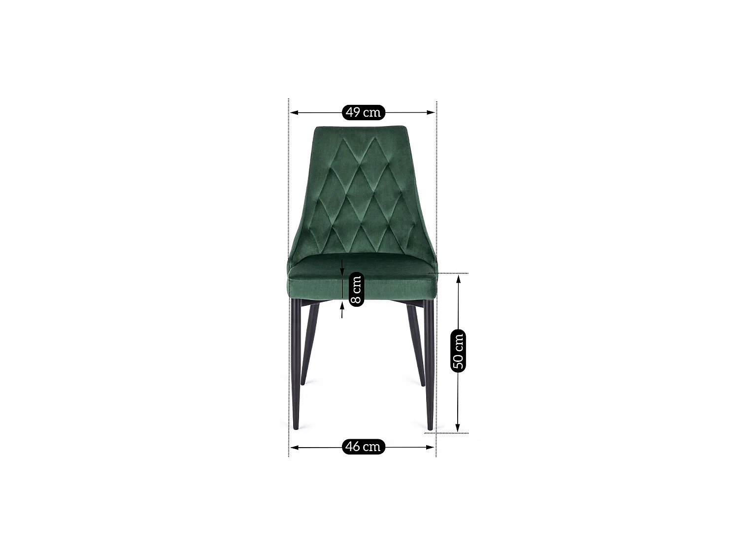 CORK Eetstoel Groene Velour