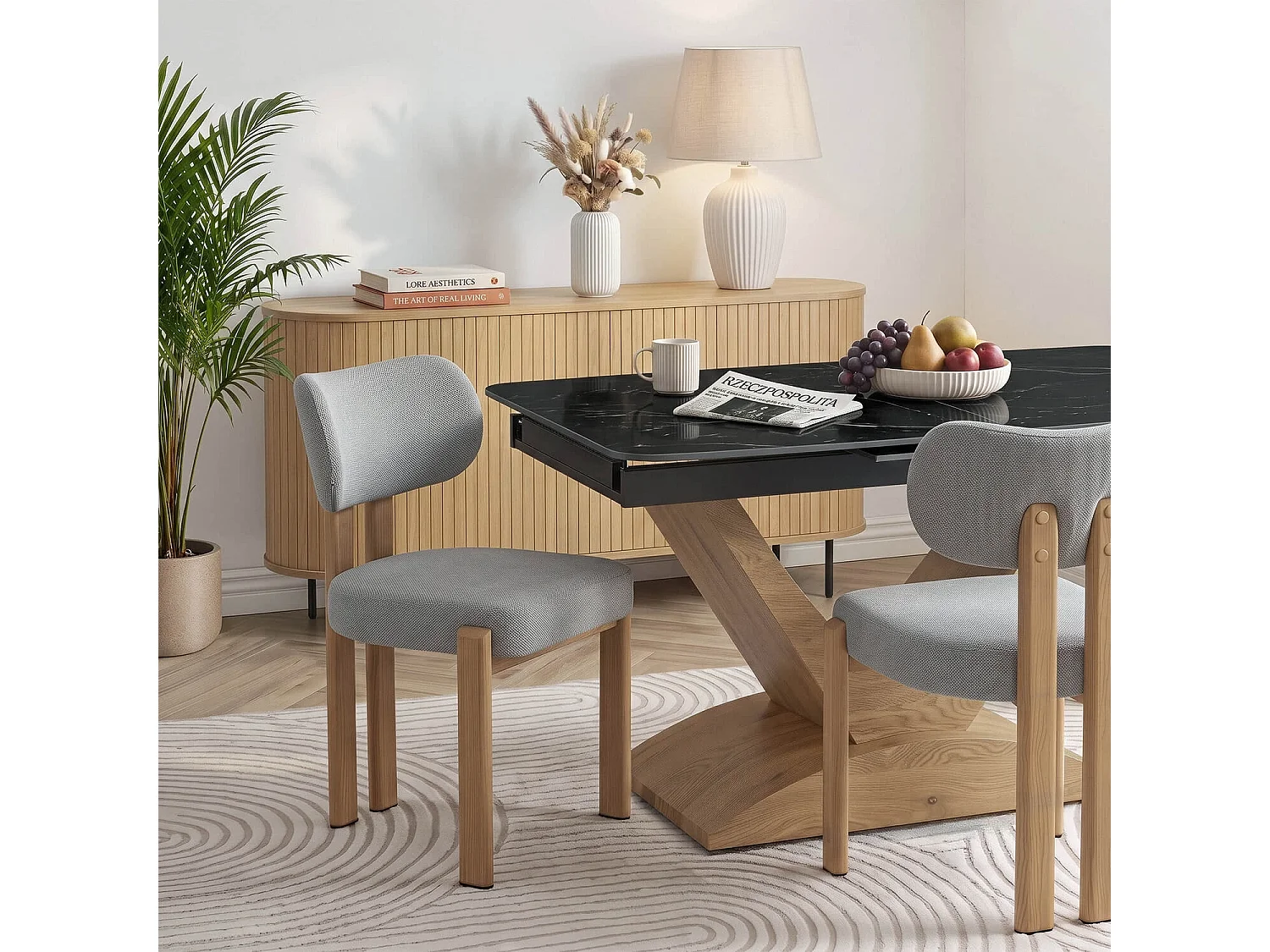 Dining Chair GRENADA Oak/Grey