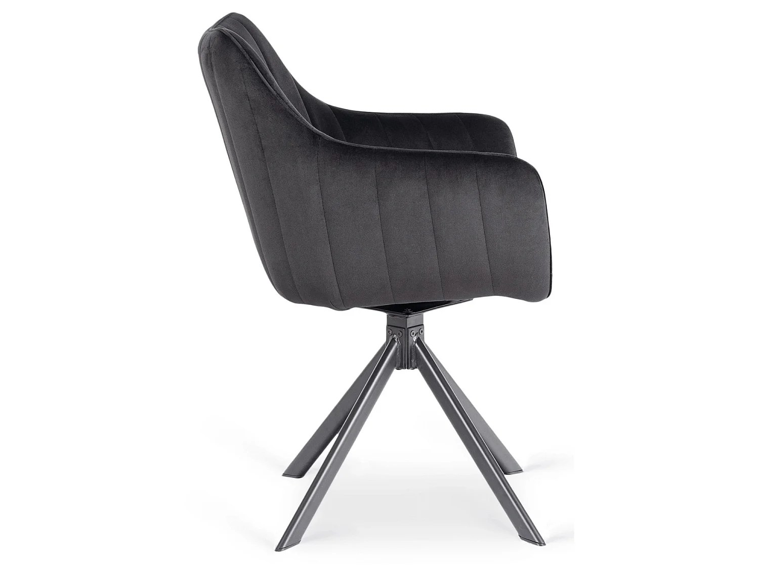 Dining Chair Swivel MUMBAI Black