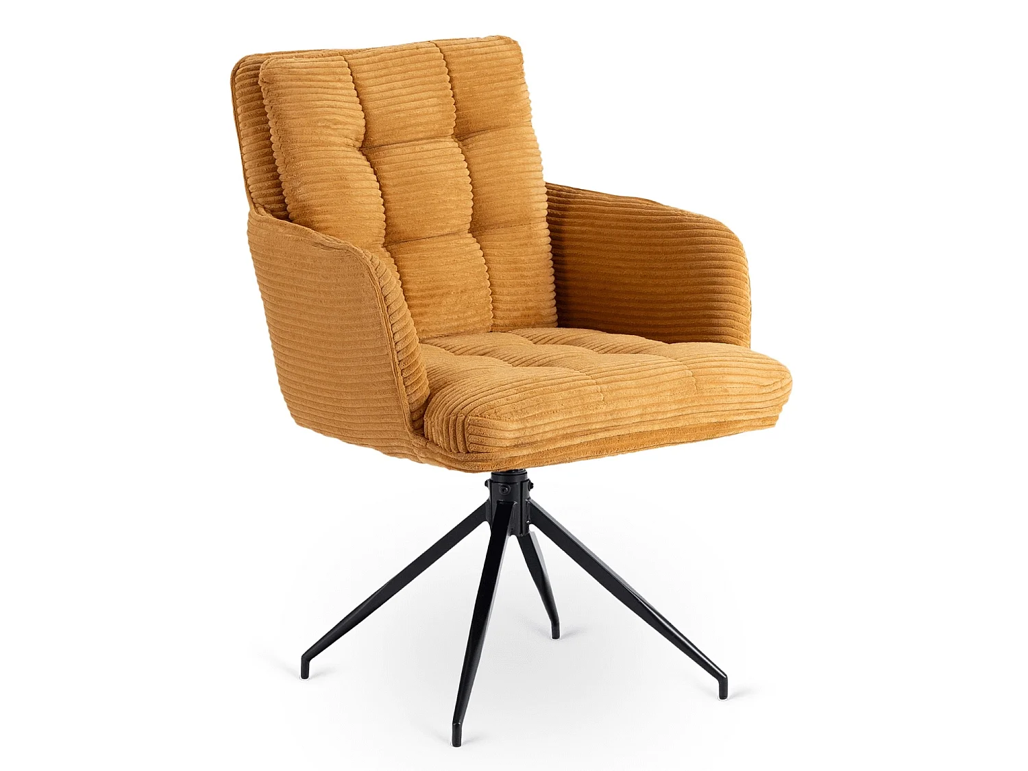 Chaise pivotante AKITA moutarde