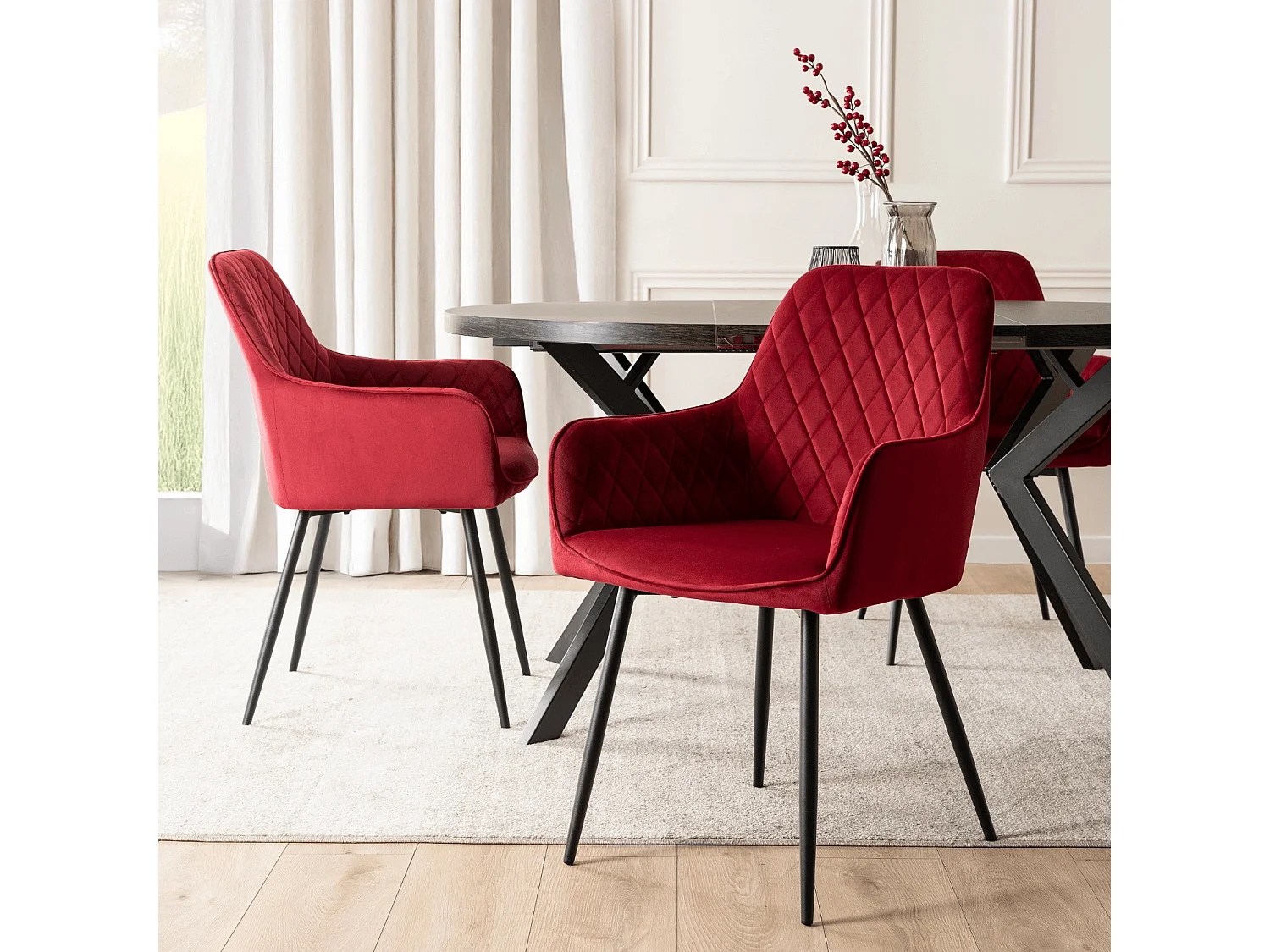 Chaise de salle à manger BRESSO Bourgogne